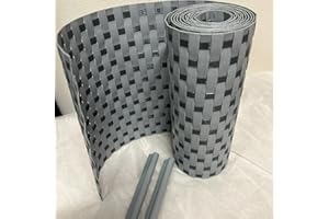 TENAX Flexi 0,19 x 2,05 m Grigio Chiaro/Antracite, Strisce Frangivista in HDPE con 2 Clip, Copertura Privacy Decorativa per Recinzioni a Pannelli, Cancellate, Ringhiere, Balconi e Giardini