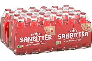 ‎SAN PELLEGRINO Sanbittèr | Alkoholfreier Aperitif aus Italien | Bittersüß-herbes Aroma | Aus Zitrusfrüchten und feinen Alpenkräutern | Für Mixgetränke | Von der Kultmarke San Pellegrino | 24er Pack (24 x 98ml)
