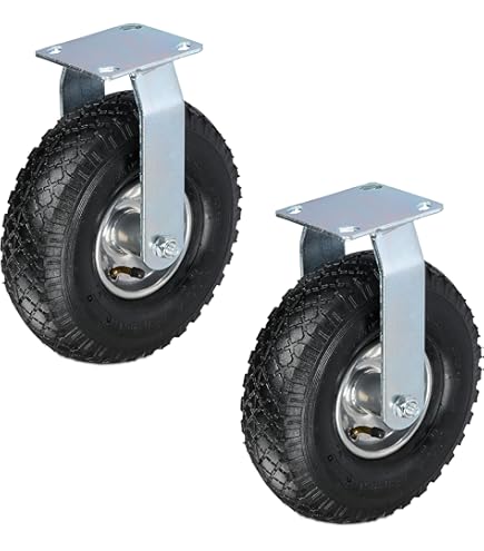 Ruote Pneumatiche Da 10" Pollici 260 Mm Ruote Fisse 300x4 - Foto 2