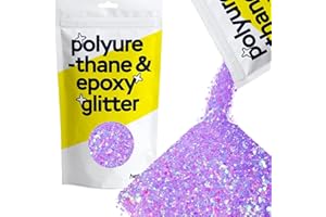 Hemway | Chunky mixta de poliuretano y resina de epoxy del brillo - mezcla rosada de la sirena / 100g