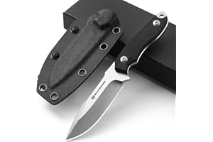 coltello Drachenader Outdoor in acciaio D2 a codolo pieno, piccolo coltello da caccia EDC a due mani 9cm