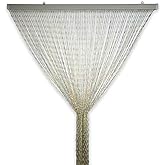 Tenda Antizanzare Per Porte - Frange In Perline, Marrone, 100x220 Cm - Foto 10