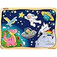 Webby The Man in Space Wooden Jigsaw Puzzle, 24pcs, Multicolor