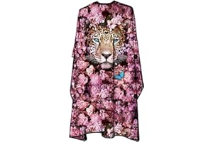 BM BARBER MOOD Capa de peluquería con delantal, original Barbermood Barber Cape, Professional Hair Design Salon Cape, Capa de corte de pelo, 138 cm x 158 cm, impermeable, transpirable, ajustable, lavable.