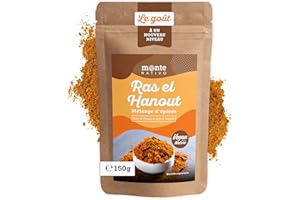 Ras el Hanout Monte Nativo (150g) - Mélange d’épices Ras el Hanout - Épices pour Couscous ou Tajine - Épices aromatiques séchées avec soin, idéales pour Cuisiner et Assaisonner - Arôme intense