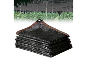 HOPTON Schattierungsnetz 2x3m, Beschattung für Terrassenüberdachung, Atmungsaktiv Schattiernetz mit Ösen, Leicht Schattennetz 90% Shading Rate UV-Beständiges, Beschattungsnetz für Gewächshaus, Garten