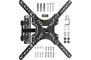DIGANK TV Wandhalterung Schwenkbar Neigbar für 24-55 Zoll LED, LCD, OLED, 4K Fernseher bis 35 kg - Fernseher Halterung Ausziehbar, Max. VESA 400 x 400 mm
