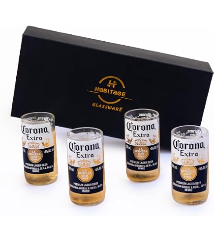Corona Extra Pint-Gläser X2 Mit Bierdeckeln – Offizielles Markenglas, Spülmaschinenfest, 2 Stück