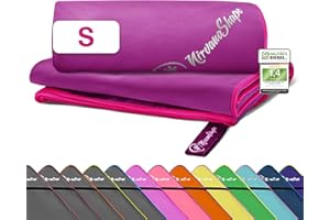 NirvanaShape Mikrofaser Handtuch, Microfaser Handtücher leicht, kompakt als Badetuch, Reisehandtuch, Strandtuch, Sporthandtuch für Fitness, Strand, S 60 x 40 cm