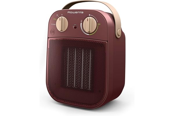 Rowenta My Nomad, Calefactor potente, Modo turbo 1800W, Modo Eco 900W, Diseño compacto, Silencioso, Fácil de transportar, SO8231F0