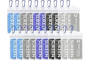 Sukeen Kühlendes Handtuch (101.6x30.5 cm) großes Eishandtuch, weiches, atmungsaktives Kühlhandtuch, Mikrofaser-Handtuch für Yoga, Sport, Laufen, Fitness, Workout und weitere Aktivitäten