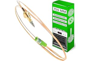 Termocupla para Cocina de Gas con Horno 750 mm con Código Original 948650126 948650135 para Smeg C00094330 para Ariston para Indesit para Hotpoint - Garantía de 5 Años - ONIX TECH