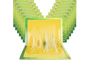 FONYA 10 Pack Sticky Pest Trap Boards - Extra Strong Glue & Thick Pads for Multi Insects, Non-Toxic, Indoor Outdoor Use In Kitchen Garden Office & Home