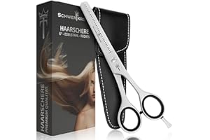 SCHWERTKRONE Nożyczki do modelowania ze stali nierdzewnej [Made in Germany] – nożyczki fryzjerskie – nożyczki fryzjerskie – nożyczki fryzjerskie – nożyczki do strzyżenia włosów – nożyczki fryzjerskie