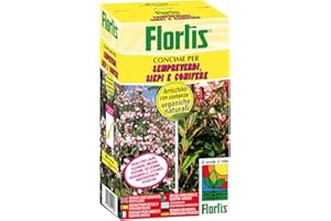 Flortis Concime Organo Minerale Azione Rinverdente, Sempreverdi, Siepi e Conifere, 1000 g