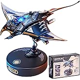 ROKR Mekanik Manta Ray Yetişkinler ve Gen&ccedil;ler i&ccedil;in 3D Metal Model Bulmaca, Mekanik STEM Model Yapı Kiti, Benzersiz Masa Dekor