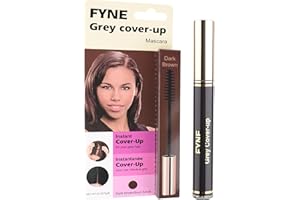 FYNE Root Touch Up Hair Mascara - Instant Dark Brown Grey Hair Cover Up - Magic Retouch Temporary Hair Colour for Men & Women