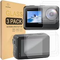 Pack De 2 Protecteurs D'écran Réutilisables Bruni Pour Akaso Brave 7 LE - Anti-rayures, Lavables