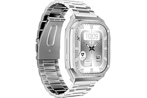 Maxcom FW65 Iron S - Men's Jewellery Smartwatch - BijouWatch® - 1.95" Amoled Screen - 2.5D Glass - Call Function - IP68 - Sport Tracker - 2 Straps-Silver