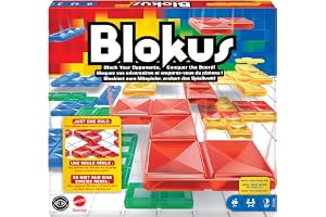 Mattel Games Blokus, Jeu de Société Familiale, Jeu de Stratégie pour Toute La Famille, Jeu De Plateau, Moins d'une Minute pour Apprendre Les Règles, BJV44