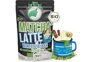 ‎NANANATURA NanaNatura's Bio Matcha-Latte Winterzauber | Instant Pulver - nur noch Wasser dazu | mit Ceremonial Grade Matcha aus Japan & Winterlichen Gewürzen 250g | Heiß Oder Kalt Genießen | Glutenfrei