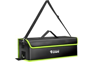 ZJTAPE Sac de Batterie pour Vélo électrique – Protection pour Sac de sécurité Lipo Ignifuge, étanche et Antidéflagrant, Sac de Batterie Extra Large (50 cm) pour Stockage, Transport, Chargement