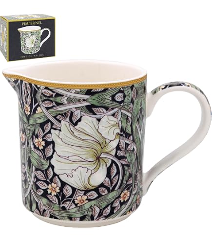 Théière William Morris Midnight Pimpernel Lesser & Pavey - Design Floral Bleu Marine Céramique