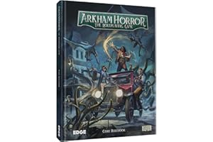 ASMODEE Arkham Horror gra fabularna CORE RULEBOOK - Zanurz się w tajemniczym świecie Arkhama z lat 20. Wciągająca przygoda RPG dla dzieci i dorosłych, dla dzieci w wieku od 14 lat, 2-6 graczy, 1+ godzina