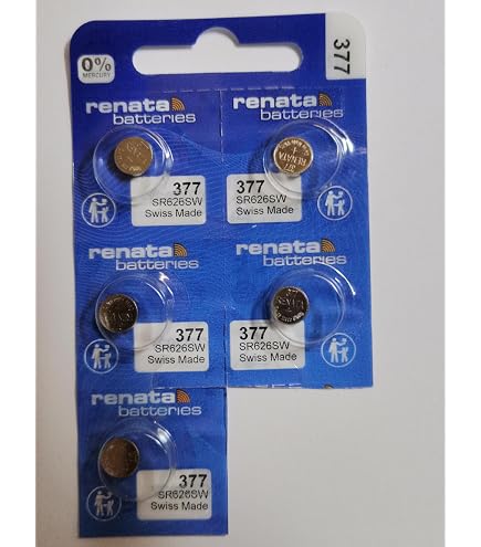 Pile Montre Renata 377 1,5V - Equivalent SR626SW - Pile Oxyde D'argent Pour Montres Et Petits Appareils