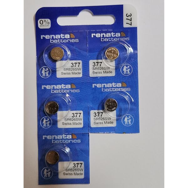 Batterie Renata 364 Per Orologi - 10 Pezzi, Ossido D'Argento, 1.55V, Lunga Durata - Foto 5