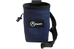 Psychi OG Climbing Chalk Bag - Adjustable Waist Bag Strap, Zip Storage Pocket & Brush Holder. Rock Climbing & Bouldering Chalk Bag for Gym Chalk & Chalk Ball - 7 Fun Colour Options