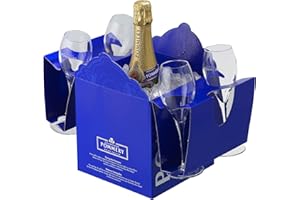 POMMERY Champagne Brut Royal Tasting Box 1 Bouteille + 4 Flutes 0.75 L