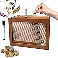 Money Box Wooden,Piggy Bank 5000 Pound,Retro Personalised Money Box,Holiday Fund Money Box,Counting Money Box To Tick,Reusable Money Jar for Coin & Notes, For Christmas Birthday Gift DIY Decoration
