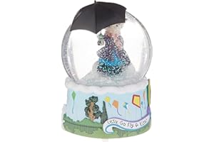 Precious Moments 193101 Disney Mary Poppins Let's Go Fly a Kite - Bola de Agua Musical de Nieve, Talla única, Multicolor