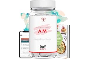 QSTA Keto Pro Complete AM (60 CAPS) Comprimés Keto 2.0 | Entrer et maintenir en cétose | Améliorez votre énergie quotidienne | Recettes Ebook + Service Personnalisation