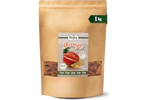 Biojoy Mango deshidratado Ecológico (1 kg), sin azúcar añadido y sin azufre