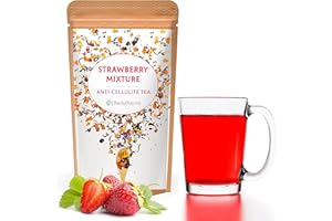 BodyBlooms® tisane draineur naturel avec des morceaux de fraise. Délicieux thé et infusions parfumé. Thé en vrac de 100gr. palais des thés Strawberry Mixture the detox infusion
