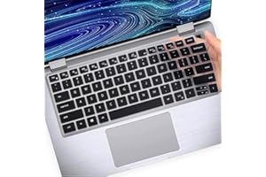 MUBUY-GOL Étui de protection 2 en 1 en silicone pour clavier Dell Latitude 3000 3340 (2023) 13,3", Dell Latitude 5320 5330 5330 5340 5350 13,3" Dell Latitude 7320 7330 7340 7350 13,3" Noir