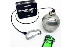 Eleactive Magnetic Petanque Ball Pickup Pro Zubehör für Amateure und Wettkampf Ultrastarker Neodym-Magnet Flaschenöffner und integrierter Karabiner