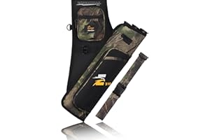 Sunya Bogenschießen Köcher für Pfeile. Pfeilköcher seitenköcher bogenköcher. Inklusive Taschen für Zubehör für das Bogenschießen und Nylon Gürtel.