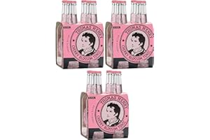 ‎THOMAS HENRY Thomas Henry Cherry Blossom Tonic Water - fruchtig bitter - (3 x 4 x 0,2 l Glas MW) 3er Set Bitterlimonade zum Mixen deiner Longdrinks und Cocktails mit Gin & Co.