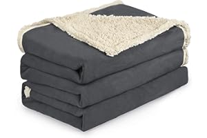 Kritter Planet Manta Impermeable para Perros Manta para Mascotas a Prueba de Líquidos Cama para Cachorros Gatos Sherpa Funda Protectora para Sofá, Cama, Asiento de Coche, 229 x 203 cm