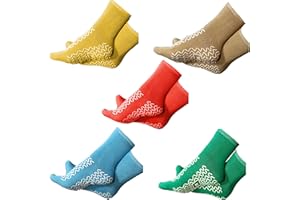 Glebe Healthcare Paire de chaussettes antidérapantes à double bande de roulement approuvées par les hôpitaux pour les pieds non enflés