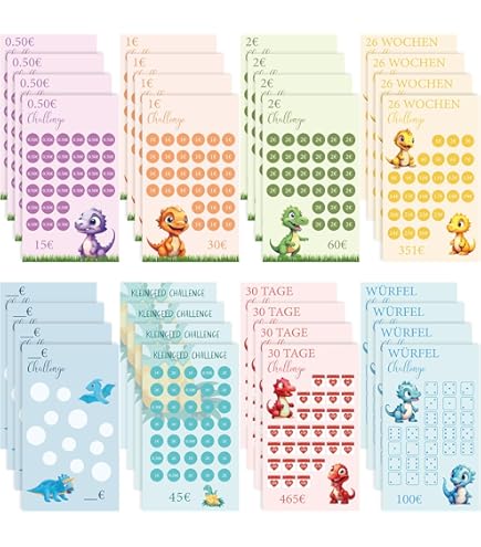 26-Wochen Spar-Challenge Für A6 Budgetplaner – Sparen Leicht Gemacht