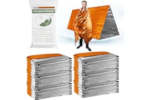 Kovshuiwe Emergency Mylar Thermal Blankets,4/10/30-Pack Space Blanket Survival kit Camping Blanket,Thermal Blankets Survival,Emergency Blankets Perfect for Outdoors,Hiking,Survival,Bug Out Bag