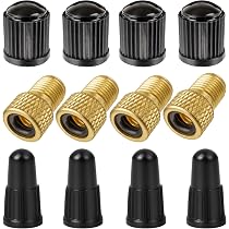 Kit D’adaptateurs De Valve CANDPOT Pour Vélo – 13 Pièces, 6 Tailles – Pour Presta, Schrader, Ballons, Jouets Gonflables – Avec Tube Rallonge Et Couvercles