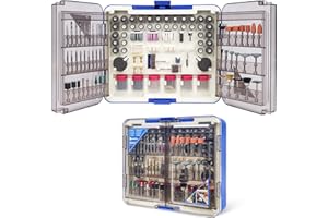 HARDELL Kit 508 Piezas para Herramienta Rotativa, compatible Dremel. Accesorios 1/8" (3.2mm) para lijar, taladrar, pulir, tallar y grabar. ¡Multiusos y completo!