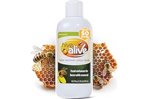 HIVE ALIVE 500ml - Ajoutez Simplement au sirop pour Plus d'abeilles, Plus de Miel, amélioration de la Survie en Hiver, amélioration du Bien-être intestinal. 500ml = 50 Ruches