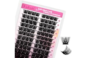 Fadlash Individual Eyelash Extensions 96 kępek 0.07 D Curl 15-20mm Przedłużanie rzęs DIY Wysoka jakość dla pełniejszych i dłuższych rzęs