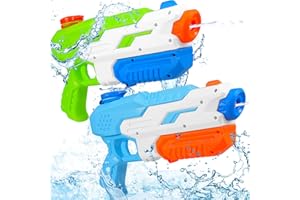 GSRENYU 2 Pack Water Gun Toy for Kids Adults,1200ml Powerful Water Blaster Pistols,Summer Soaker Squirt Guns with 30ft Range,Outdoor Water Pistol Toy for Swimming Pool Yard Lawn Beach